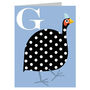 Mini G For Guinea Fowl Card, thumbnail 2 of 5