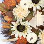 Large Autumn Rattan Pumpkin Wreath, thumbnail 2 of 5