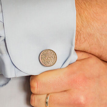Sixpence Coin Cufflinks, 4 of 5