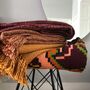 Marble Terracotta Red Throw, thumbnail 2 of 3