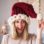 Jumbo Knitted Santa Hat, thumbnail 1 of 7