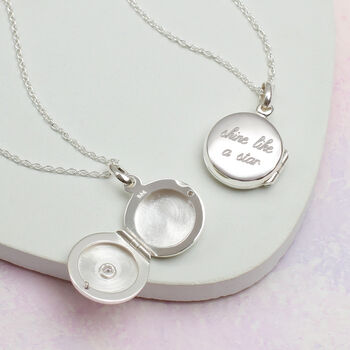 Personalised Silver Or Rose Gold Plated Loved Locket, 5 of 8