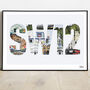 Sw12 Balham And Wandsworth Common London Art Print, thumbnail 1 of 7