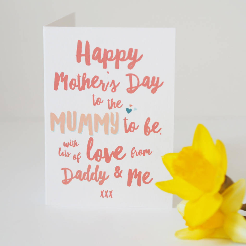 Mummy To Be Mother's Day Card From The Bump, 1 of 5