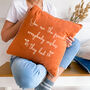 Friendship Linen Cushion, thumbnail 6 of 9