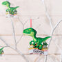 Personalised Hanging Boys Decoration Dinosaur, thumbnail 2 of 8