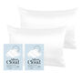 Silver Cloud White Satin Pillowcase Infused With Silver Ions Twinpack, thumbnail 1 of 7