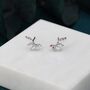 Mystic Ab Cz Marquise Cluster Stud Earrings, thumbnail 2 of 12
