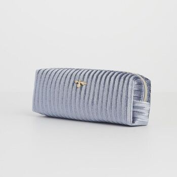 Blue Corduroy Velvet Pencil Case, 2 of 5