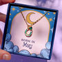 Personalised Birthstone And Horseshoe Charm Necklace, thumbnail 2 of 9