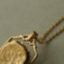 Victorian Vermeil Personalised Engraved Locket, thumbnail 3 of 6