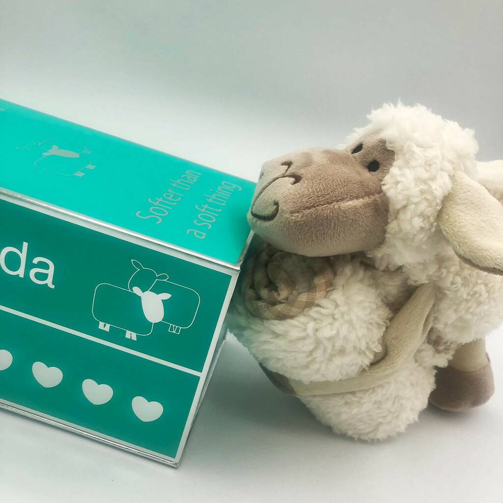 personalised sheep teddy