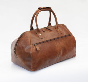 Woman's Small Leather Travel Holdall Bag, 12 of 12