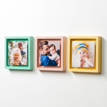 Set Of Three Floating Magnetic Photo Frames, 2 of 12