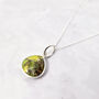 Peridot August Birthstone Sterling Silver Necklace, thumbnail 1 of 5