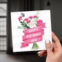 Nain Birthday Card – Floral Welsh Grandmother Card, thumbnail 1 of 5