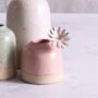 Handmade Stone Mini Ceramic Bud Vase, thumbnail 3 of 12
