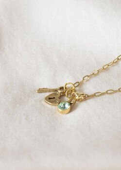 Personalised Lovelock Charm Necklace, 5 of 11