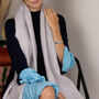 Personalised Chunky Metallic Check Hand Felt Scarf, thumbnail 11 of 12