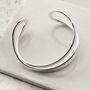 Sterling Silver Oval Loop Bangle, thumbnail 4 of 6
