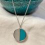 Protection Turquoise And Mother Of Pearl Silver Locket, thumbnail 1 of 3