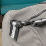 Personalised Grey Canvas Holdall With Shoulder Strap, thumbnail 4 of 5