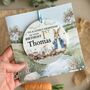 1st Birthday Or Any Age Rabbit Countryside Keepsake Card, thumbnail 1 of 4