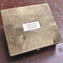 Large Personalised Memory Box With Maple Plaque, thumbnail 5 of 5