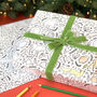 Colouring In Christmas Animals Wrapping Paper, thumbnail 7 of 12