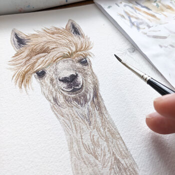 Funny 'Love Your Style' Alpacas Charity Card, 3 of 4