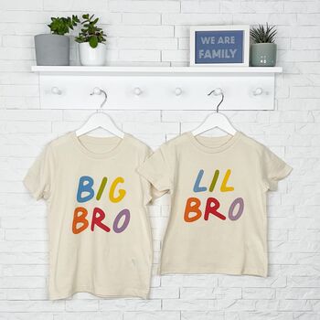 Rainbow Matching Sibling T Shirt Set, 5 of 7