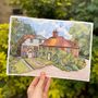 Personalised House Illustration In Watercolour, thumbnail 2 of 11