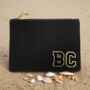 Personalised Black Canvas Pouch Bag, thumbnail 1 of 3