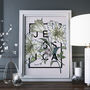 Personalised Lily Botanical Flower Print, thumbnail 1 of 8