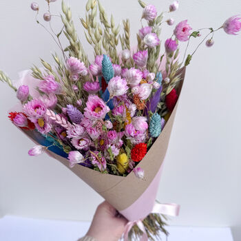 Rainbow Daisy Dried Flower Arrangement, 2 of 9