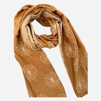 Cashmere Dandelion Scarf With Pom Poms, 3 of 8