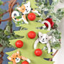 Cats In Christmas Tree Hanging Decoration, thumbnail 2 of 3