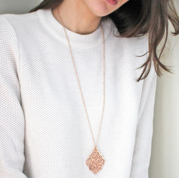 Linéa Pendant Drop Necklace, 2 of 7