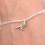 Pigeon Crystal Bracelet Personalised, thumbnail 1 of 6