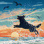 Seaside German Shepherd Print. Limited Edition Dog Lover’s Gift, thumbnail 8 of 10