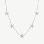 Gold Or Silver Star Charm Necklace Or Choker, thumbnail 3 of 5