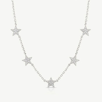 Gold Or Silver Star Charm Necklace Or Choker, 3 of 5