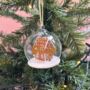 Personalised Gingerbread Dome Bauble, thumbnail 1 of 2