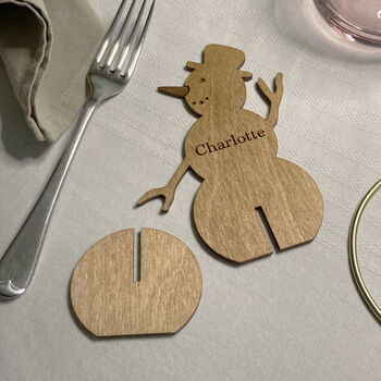Personalised Snowman Place Setting, 2 of 6