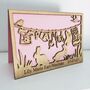 Personalised Wooden Baby Card, thumbnail 1 of 4