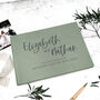 Custom Linen Wedding Guest Book With Six Colour Options, thumbnail 11 of 11