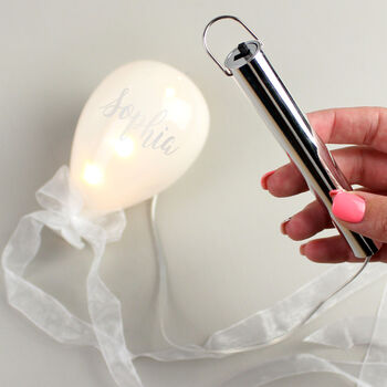 Personalised Light Up LED Hanging Glass Balloon, 2 of 10