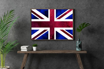 Union Jack Coronation British Flag Painting Art Print, 3 of 4