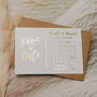 Foil Save The Date Calendar Wedding Invitations, thumbnail 6 of 7
