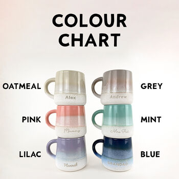 Personalised Reactive Glaze Stoneware Mug, 5 of 9